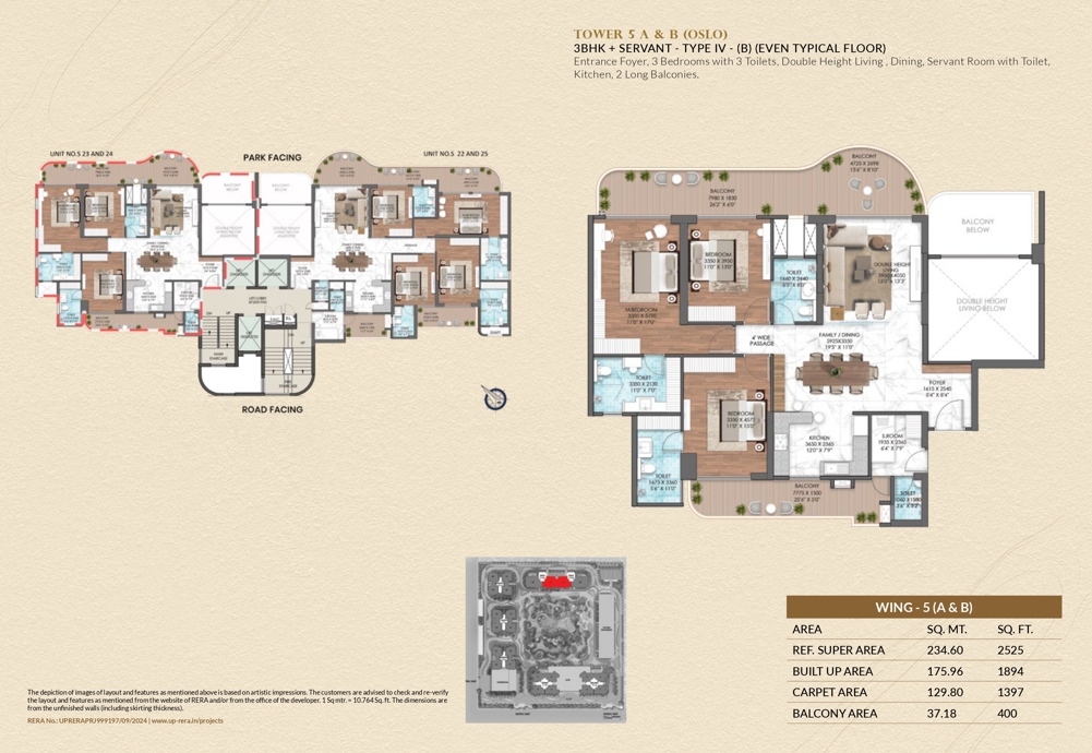 Size-2525 Sq.Ft.